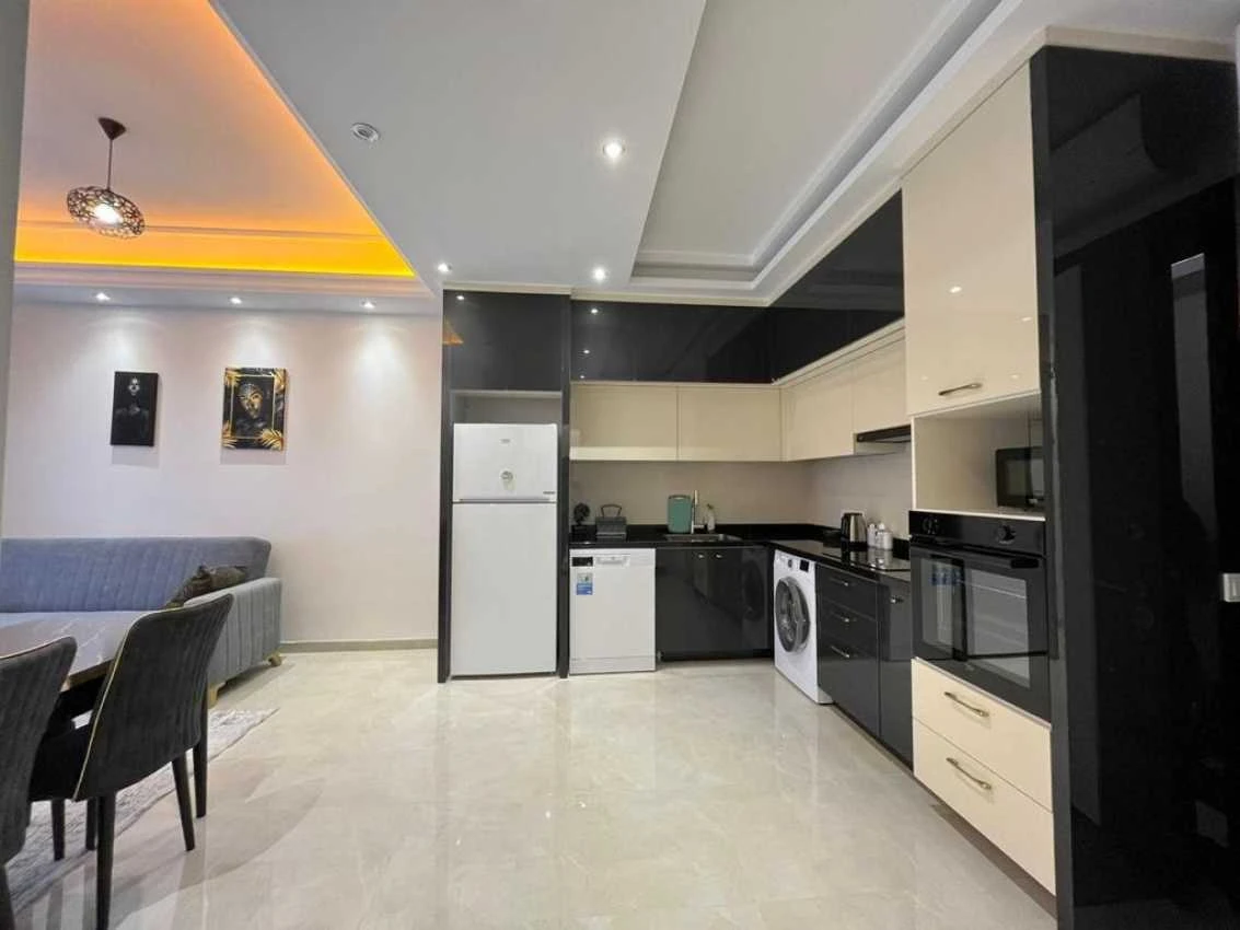 housebind Furnished apartment 1 + 1 in a premium complex with the infrastructure of a 5 * hotel in Mahmutlar / Alanya