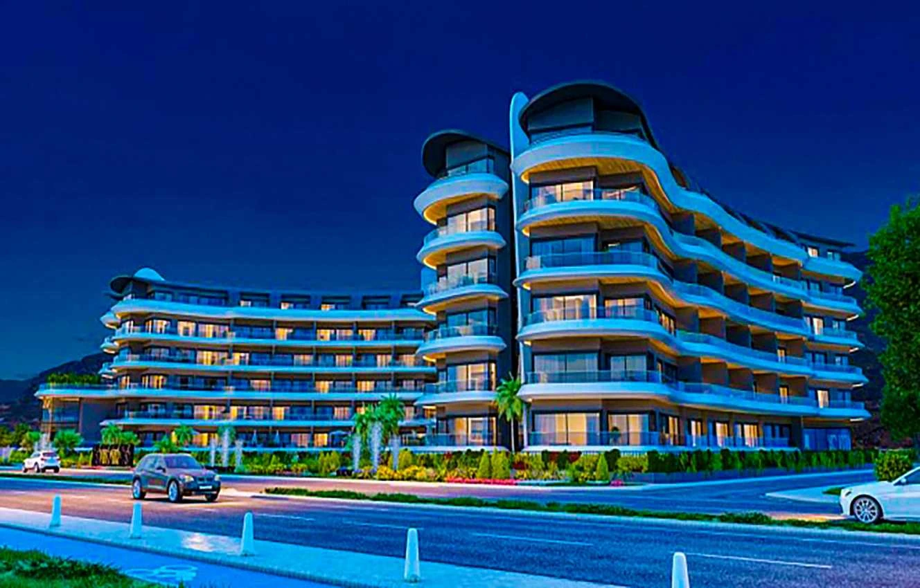 housebind Amazing residential complex with sea view apartment 1 + 1 Kargicak / Alanya
