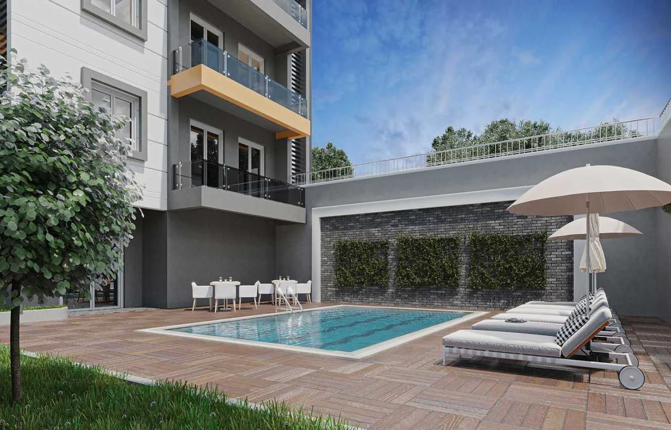 housebind Apartment 1 + 1 in a modern complex in Avsallar / Alanya