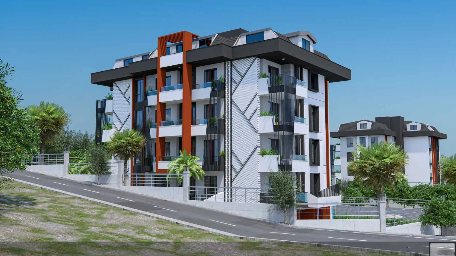 housebind Residential complex in the center of Alanya