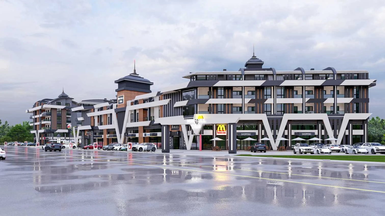 housebind New commercial center in Alanya\Oba chance for investment